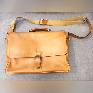 Coach Tan Leather Briefcase